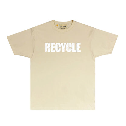 Gallery Dept T Shirt Retro Printed Loose Short-Sleeved Shirt