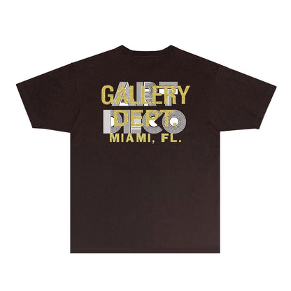 Gallery Dept T Shirt Retro Printed Loose Short-Sleeved Shirt