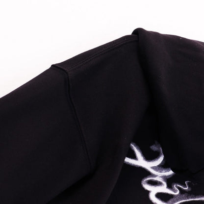 Palm Angels Hoodie Smoke Letter Flame Print Hooded Sweater