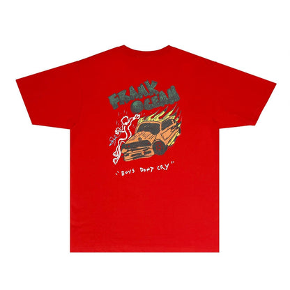 Gallery Dept T Shirt Retro Printed Loose Short-Sleeved Shirt