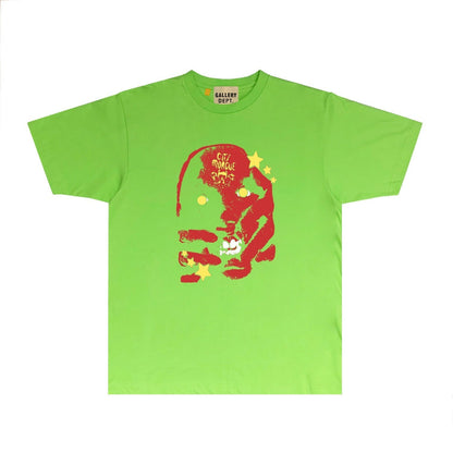 Gallery Dept T Shirt Retro Printed Loose Short-Sleeved Shirt