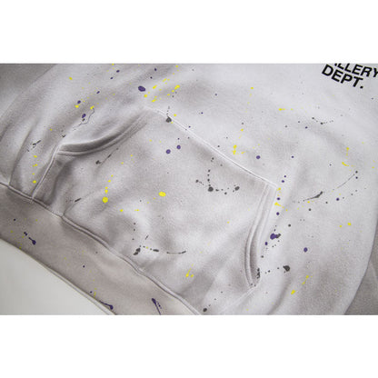 Gallery Dept Hoodie hand-painted paint point gradual change tie-dye hooded sweater