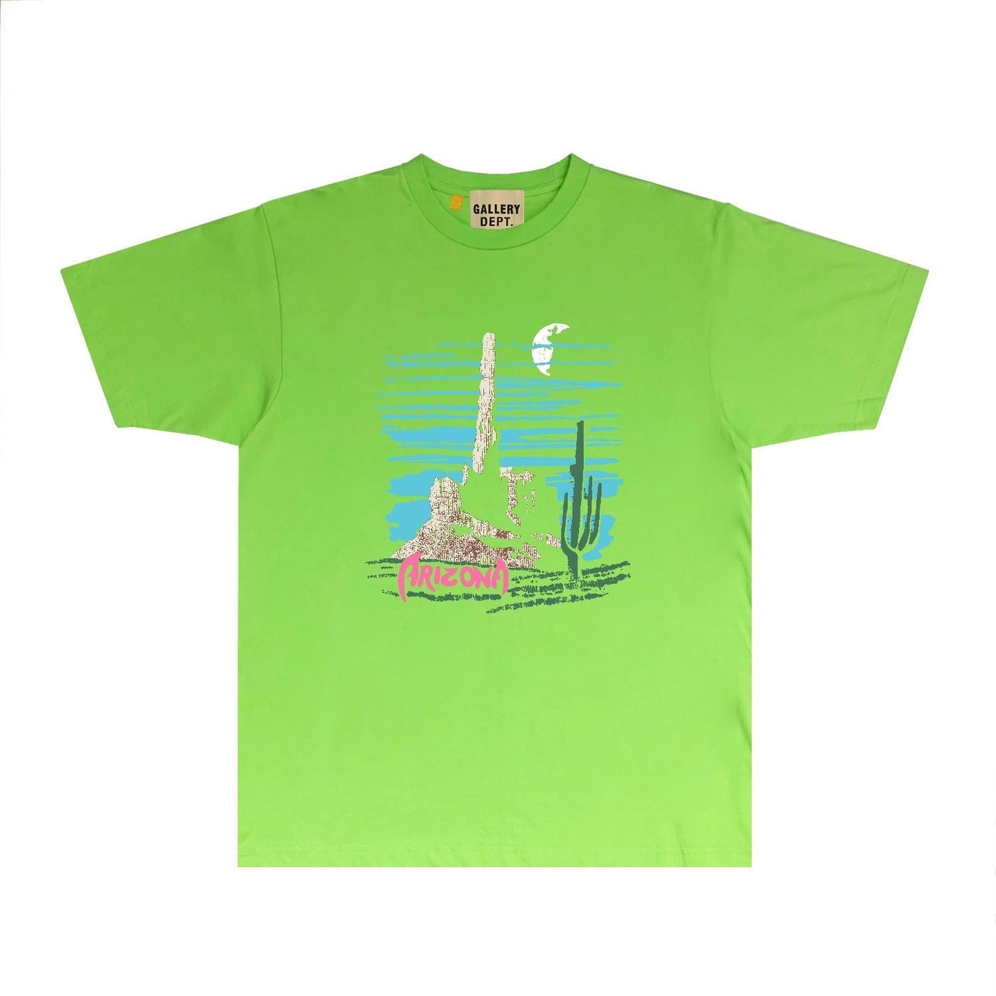 Gallery Dept T Shirt Retro Printed Loose Short-Sleeved Shirt