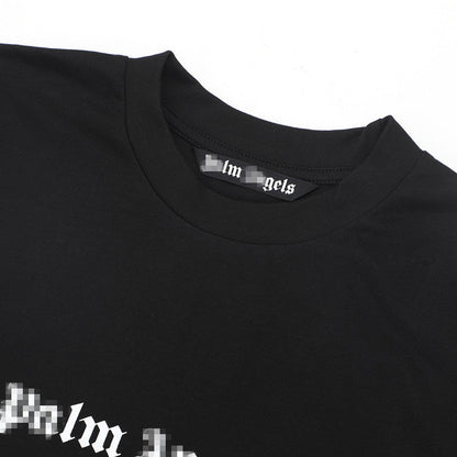 Palm Angels T-shirt Simple Letter Print Short Sleeve T-shirt