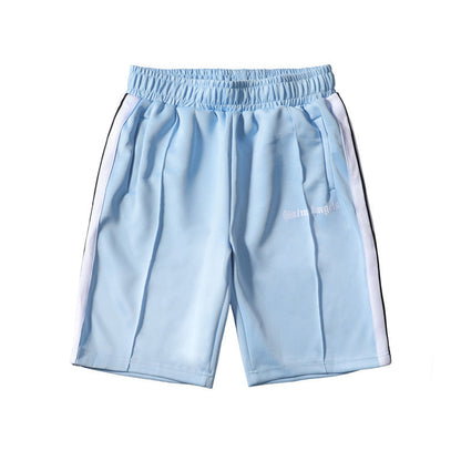 Palm Angle Shorts Palm Angels Casual Striped Shorts Elastic Men and Women Sports