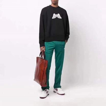 Palm Angle Sweatshirt Palm Angels Embroidered Crew Neck Long-Sleeved Sweater for Men and Women