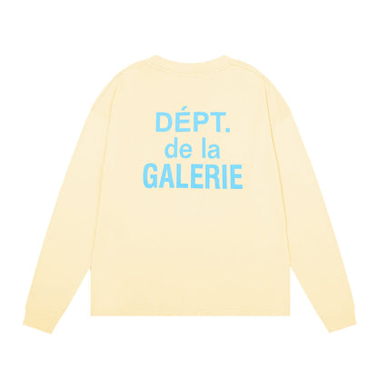 Gallery Dept Long Sleeve Shirt Alphabet Slogan Pocket Long Sleeve T-Shirt Bottom Shirt