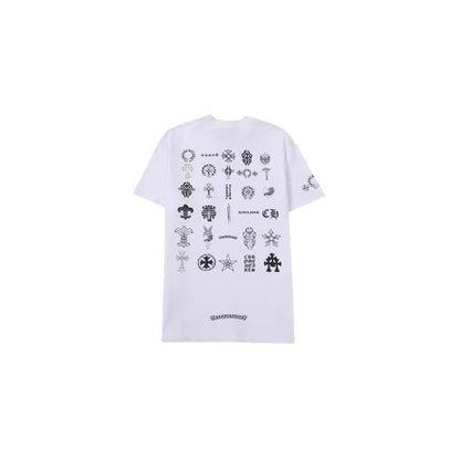 Chrome Heart T Shirts T-Shirts Trendy logo print crew neck short sleeves