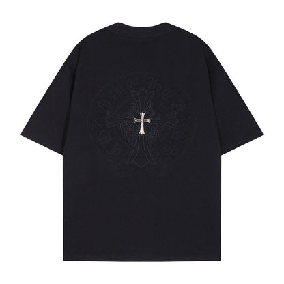 Chrome Heart T Shirts Crowe T-Shirt Summer Short Sleeve Street Hip Hop