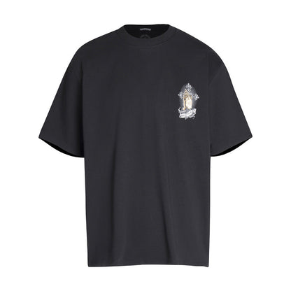Chrome Heart T Shirts T-Shirt Loose Cross Print