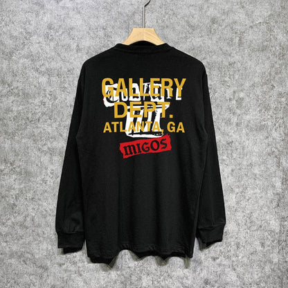 Gallery Dept Long Sleeved Shirt Fashion Brand Long Sleeve Long-Sleeved T-shirt Blouse
