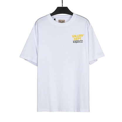 Gallery Dept T-shitrs Summer Vintage Pattern Short Sleeve Te