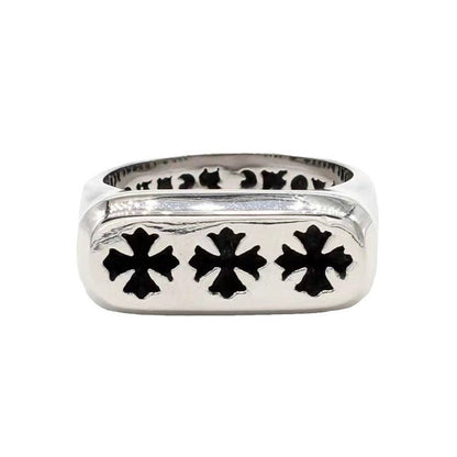 Chrome Heart Ring Cross Glossy