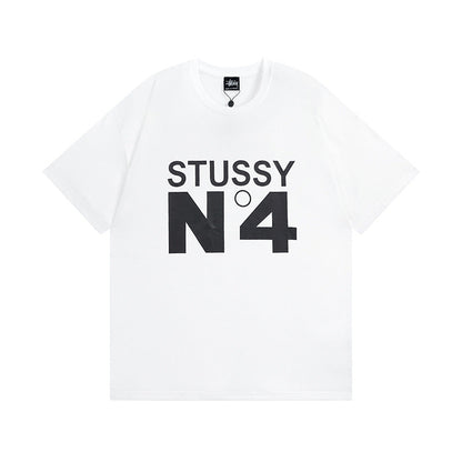 Stussy T-Shirts Casual Loose Couple T-Shirts