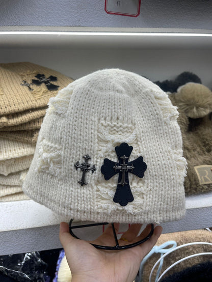 Chrome Heart Beanie Bucket Hat Winter
