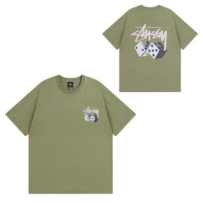 Stussy T-Shirts Casual Versatile Loose T-Shirts Couple