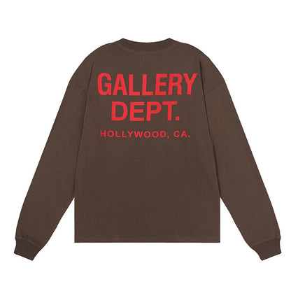Gallery Dept T-shitrs Double Yarn Cotton Long Sleeve T-shirt