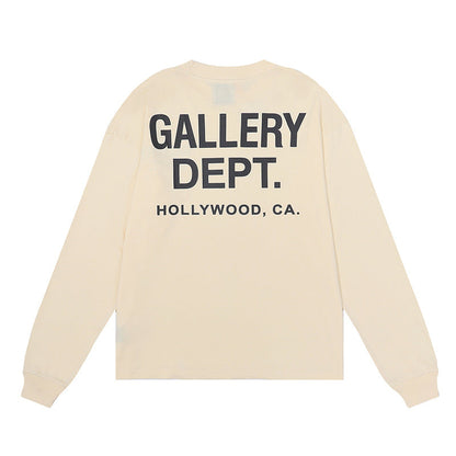 Gallery Dept T-shitrs Double Yarn Cotton Long Sleeve T-shirt