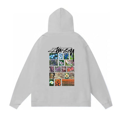 Stussy Hoodie Fall/Winter Fleece Hooded Sweater