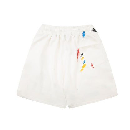 Gallery Dept Shorts Hand Painted Splash Ink Color Matching Casual Shorts