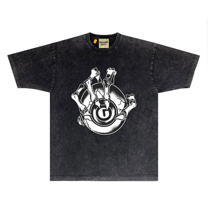 Gallery Dept T Shirts Tee Shirt Washed and Worn Short Sleeve T-shirt Blouse