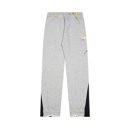 Gallery Dept Sweatpants Hand-painted splashed ink alphabet casual trousers
