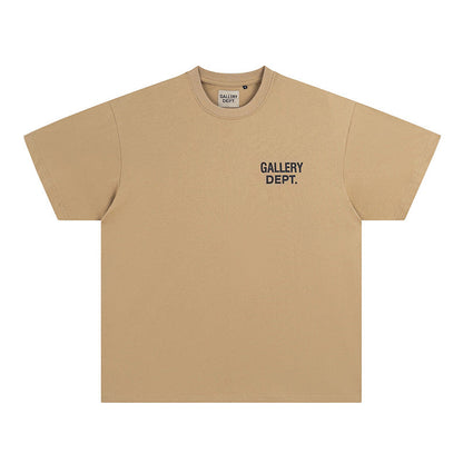 Mens T-shirts GALLERY DEPT printed round neck short-sleeved T-shirt pure cotton