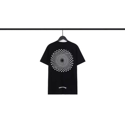 Chrome Heart T Shirts Scroll Heart Gypsy Printed Crew Neck Short Sleeve T-Shirt