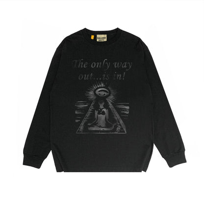 Gallery Dept Long Sleeved Shirt Fashion Brand Long Sleeve Long-Sleeved T-shirt Blouse