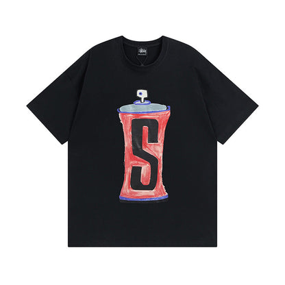 Stussy T-Shirts Casual Loose Couple T-Shirts
