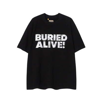 Gallery Dept T Shirts Short Sleeve Los Angeles Gallery Dept Male and Female Couples Wear Loose BF