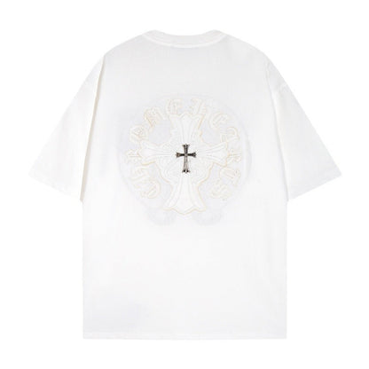 Chrome Heart T Shirts Crowe T-Shirt Summer Short Sleeve Street Hip Hop