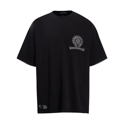 Chrome Heart T Shirts Cross Color Printed Short Sleeve T-Shirt