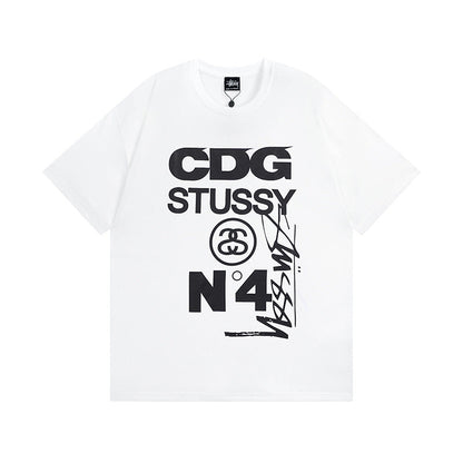 Stussy T-Shirts Casual Loose Couple T-Shirts