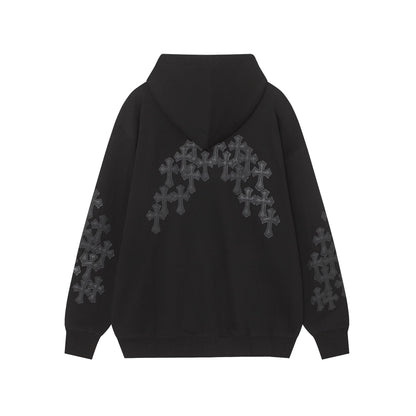 Chrome Heart Hoodie Heavy Industries Embroidered Zip Sweater Hooded Jacket