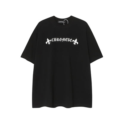 Chrome Heart T Shirts Horseshoe Cross Old Retro Fashion Men's and Women's Short Sleeve T-Shirt