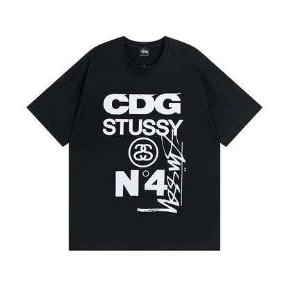 Stussy T-Shirts Casual Loose Couple T-Shirts