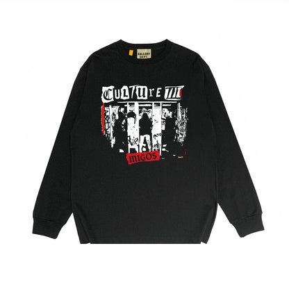 Gallery Dept Long Sleeved Shirt Fashion Brand Long Sleeve Long-Sleeved T-shirt Blouse