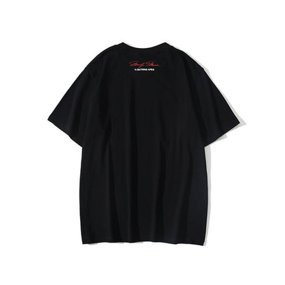 Bathing Ape T-Shirt Teen Casual Camouflage Light and Shadow T-shirt Short Sleeve