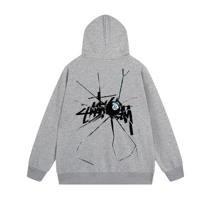 Stussy Hoodie Zip Cardigan Hooded Sweater
