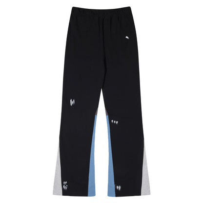 Gallery Dept Sweatpants Hand Painted Ink Splashing Graffiti Splicing Contrast Trousers