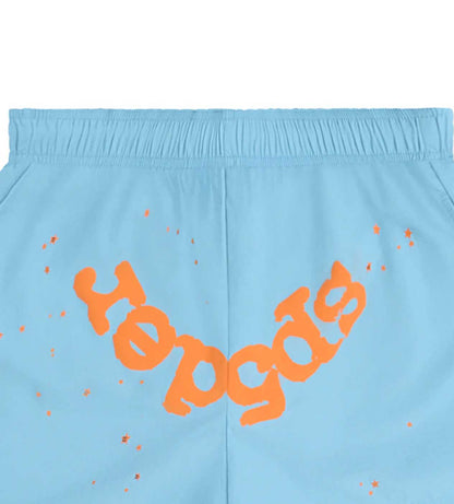 Sp5der Light Blue OG Web Double Layer Short