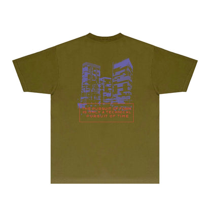Gallery Dept T Shirt Retro Printed Loose Short-Sleeved Shirt