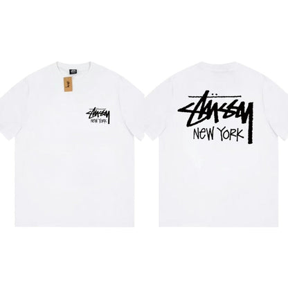 Stussy T-Shirts Loose Casual T-Shirts Same for Men and Women